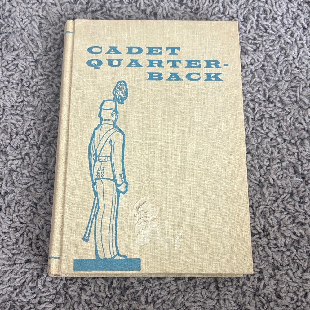 Cadet Quarterback Beige Cloth Hardcover Book with Blue Illustration
